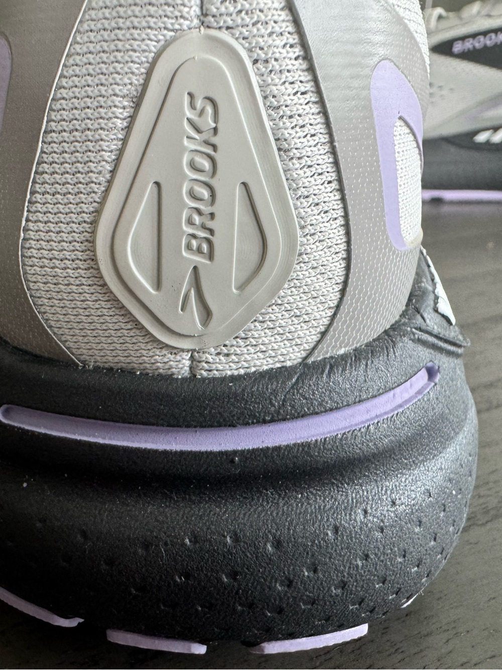 Women’s Brooks Light Gray and Black Mesh Running Shoes - Adrenaline GTS - Picture 6 of 7